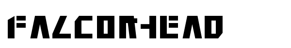 Falconhead font preview
