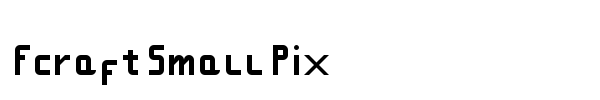 Fcraft Small Pix font
