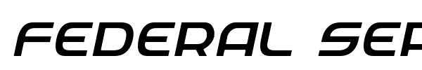 Federal Service font