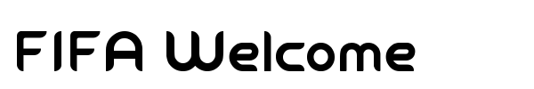 FIFA Welcome font