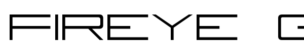 Fireye GF font