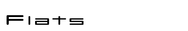 Flats font