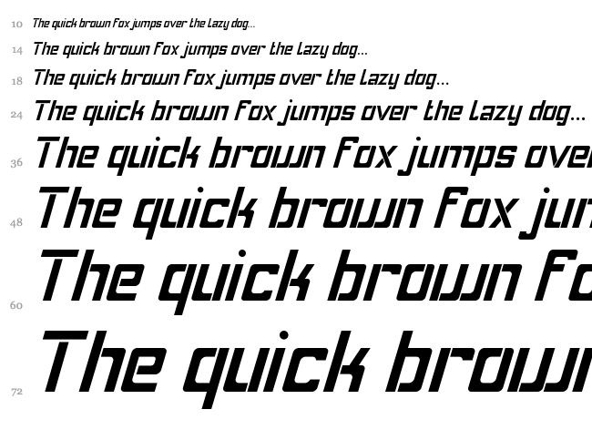 Fly font waterfall
