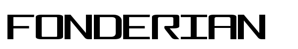 Fonderian font