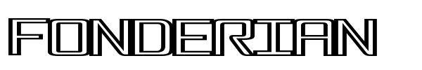 Fonderian font preview