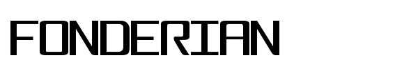 Fonderian font preview