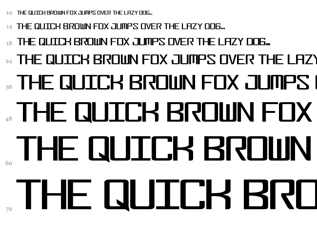 Fonderian font waterfall