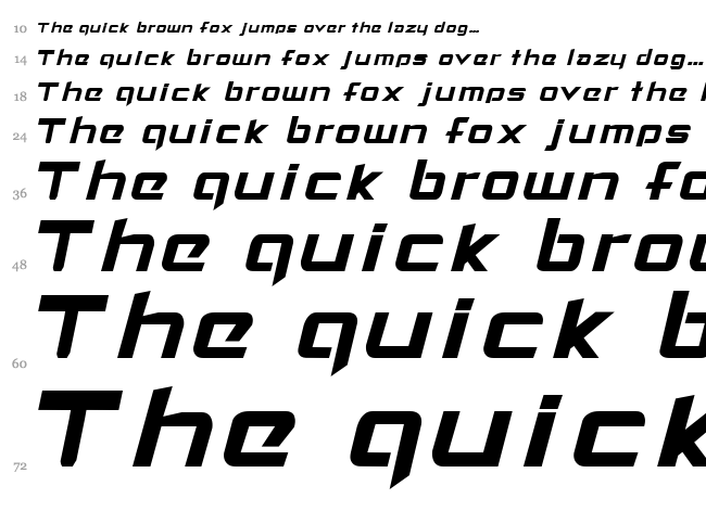 Fontdaemonium font waterfall