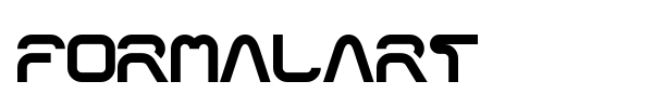 Formalart font