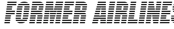 Former Airlines font