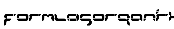 FormlosOrganik font