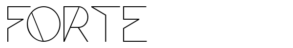 Forte font