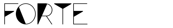 Forte font preview