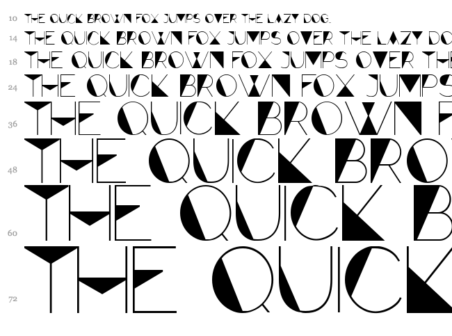 Forte font waterfall
