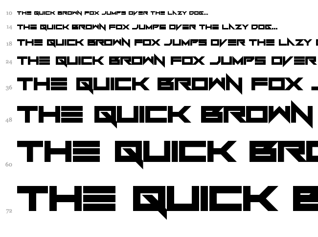 FoughtKnight font waterfall