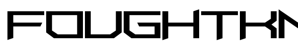 FoughtKnight UpperCut font