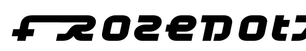 Frozedotre font