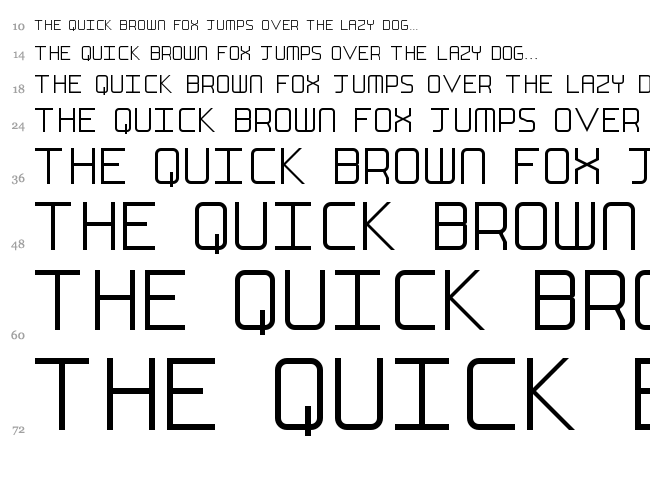 FS Ellipsis font waterfall