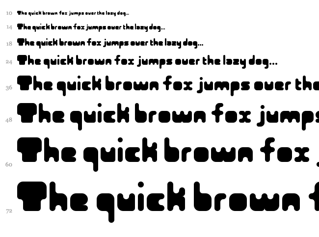 Funny font waterfall