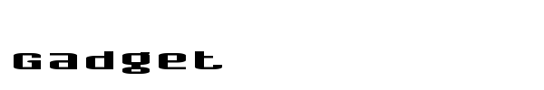 Gadget font