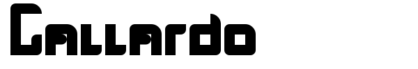 Gallardo font