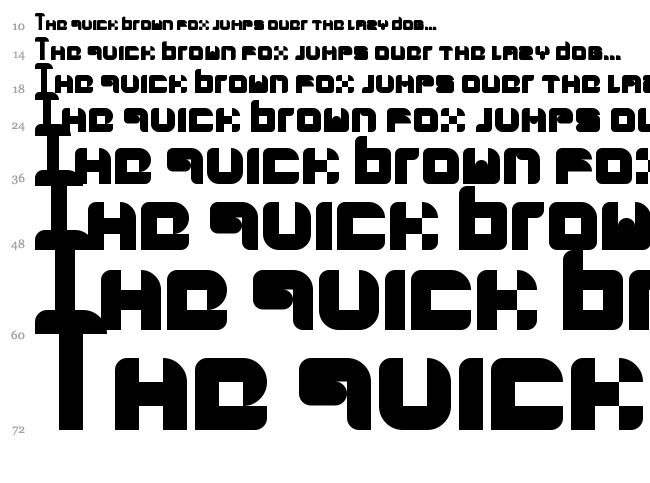 Gallardo font waterfall