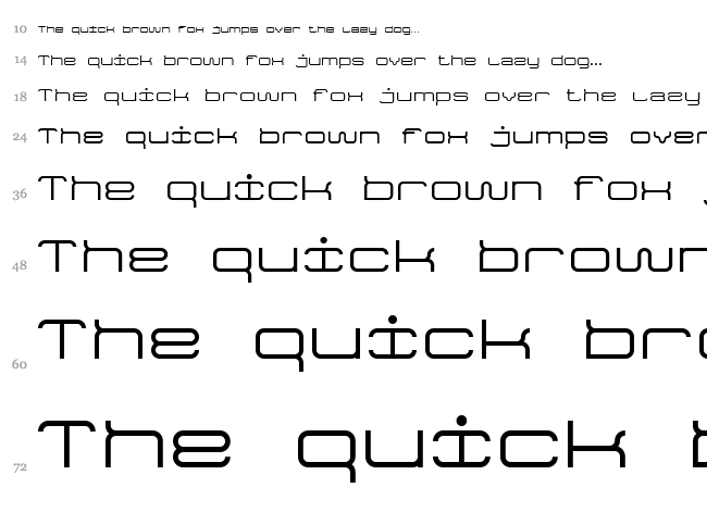 Game Font 7 font waterfall