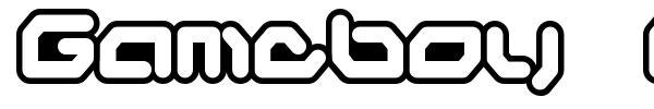 Gameboy Gamegirl font