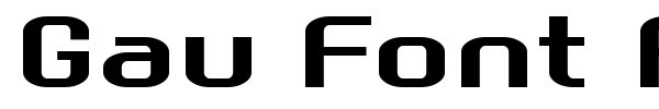 Gau Font Root font