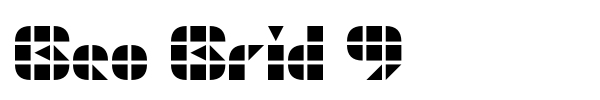 Geo Grid 9 font