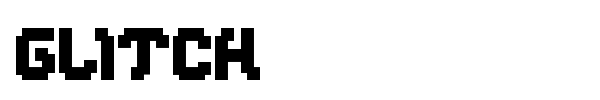 Glitch font