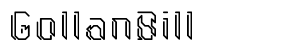 GollanBill font