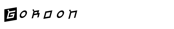 Gordon font