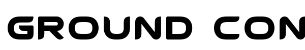 Ground Control font