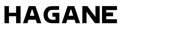 Hagane font