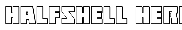 Halfshell Hero font preview
