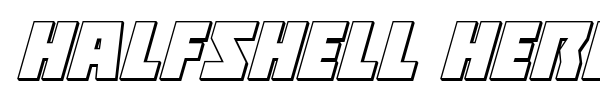 Halfshell Hero font preview