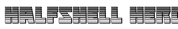 Halfshell Hero font preview
