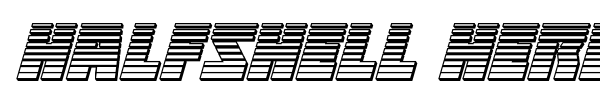 Halfshell Hero font preview