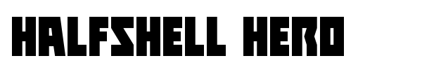 Halfshell Hero font preview
