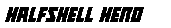 Halfshell Hero font preview