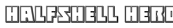 Halfshell Hero font preview
