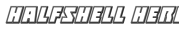 Halfshell Hero font preview