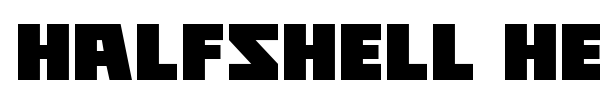 Halfshell Hero font preview