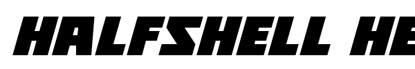 Halfshell Hero font preview
