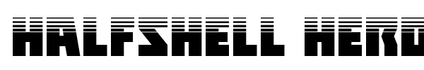 Halfshell Hero font preview