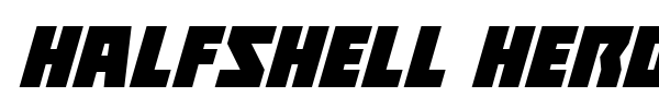 Halfshell Hero font preview