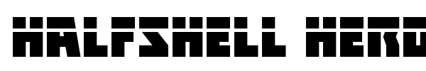 Halfshell Hero font preview