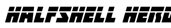 Halfshell Hero font preview