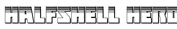 Halfshell Hero font preview